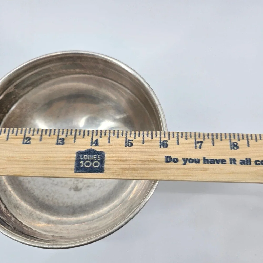 Pottery Barn Engraved Family Is Belonging Pedestal Bowl Home Decor Silver 6in